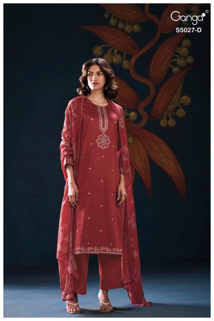 Ganga gulrukh 5027 wholesale market sarees and dress materials in hyderabad